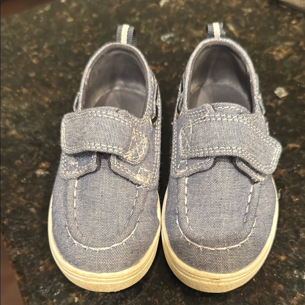 Blue Kids Shoes with Velcro Strap